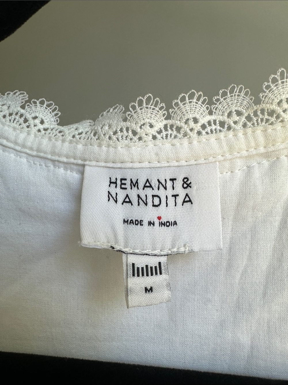 Hemant & Nandita Eyelet Maxi Dress Size M - Picture 9 of 11